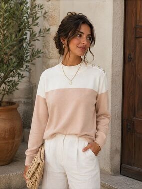 Calvin Klein White Crewneck Top (as is)